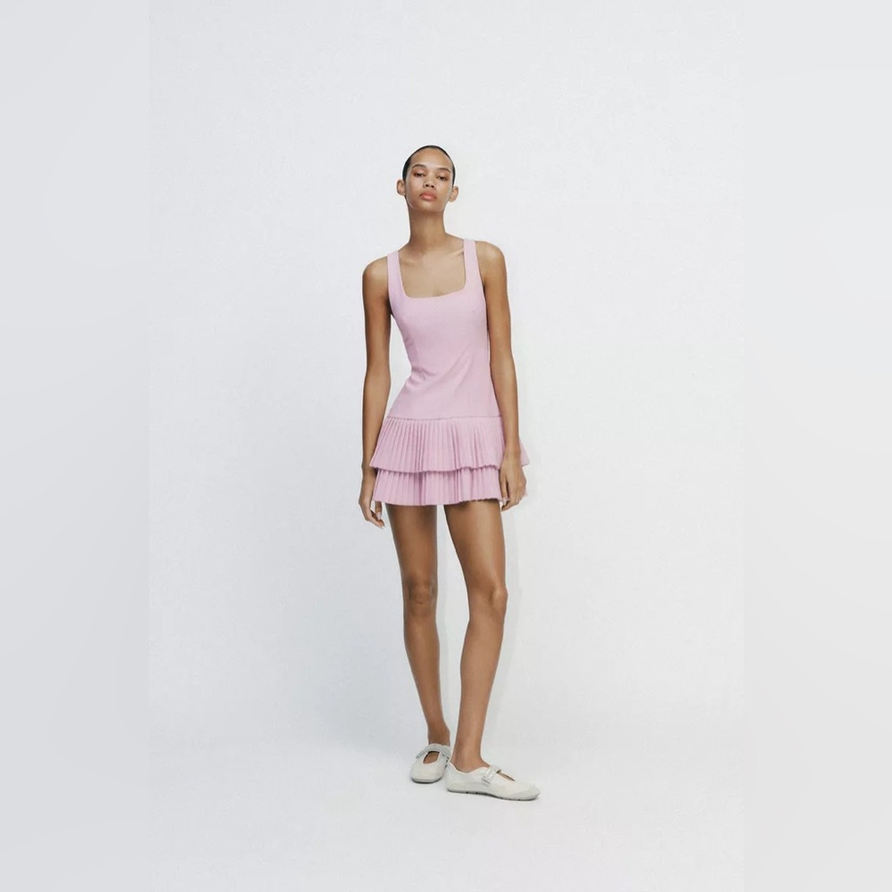ZARA BOX PLEAT JUMPSUIT DRESS